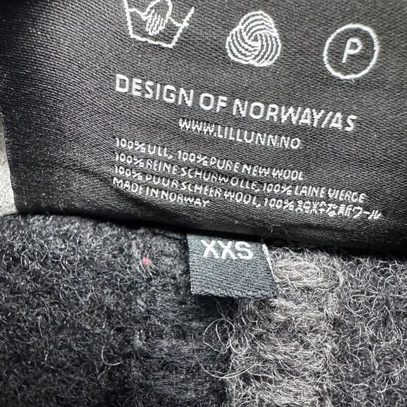 Lillunn of Norway Womens 100% Wool Sten Jacket Coat Size XXS Oversized Gray - Picture 4 of 13